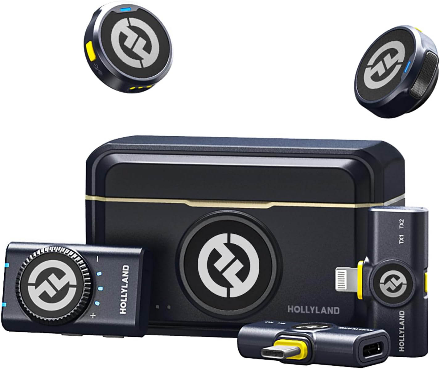Hollyland LARK M2 Combo Versiyon - Wireless Mini Mikrofon